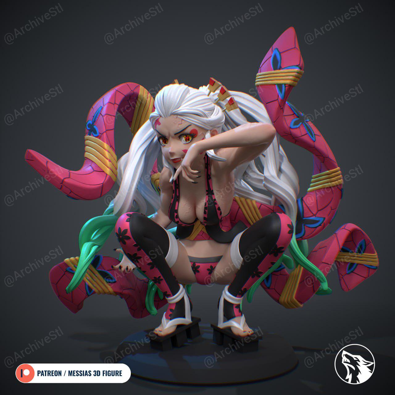 鬼灭之刃 堕姬 Daki 3D打印图纸